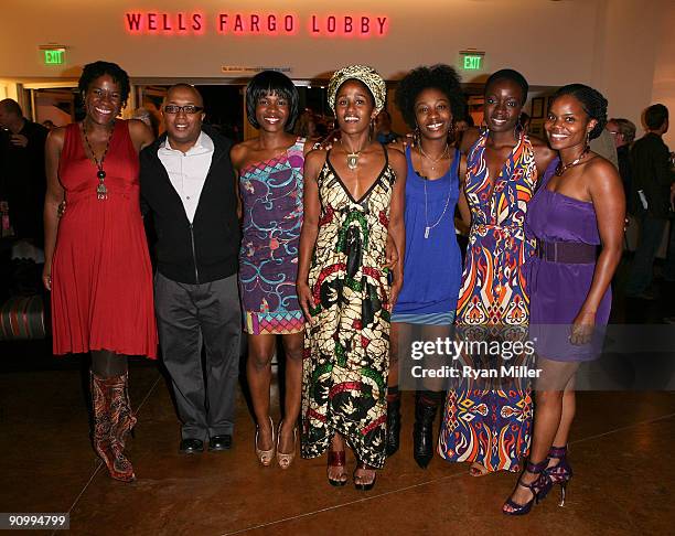 Cast member Michael Hyatt, Director Robert O'Hara, cast member Edwina Findley, cast member Bahni Turpin, cast member Miriam F. Glover, Playwright...