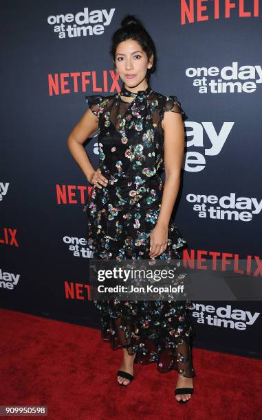 Stephanie Beatriz attends the premiere of Netflix's "One Day At A Time" Season 2 at ArcLight Hollywood on January 24, 2018 in Hollywood, California.