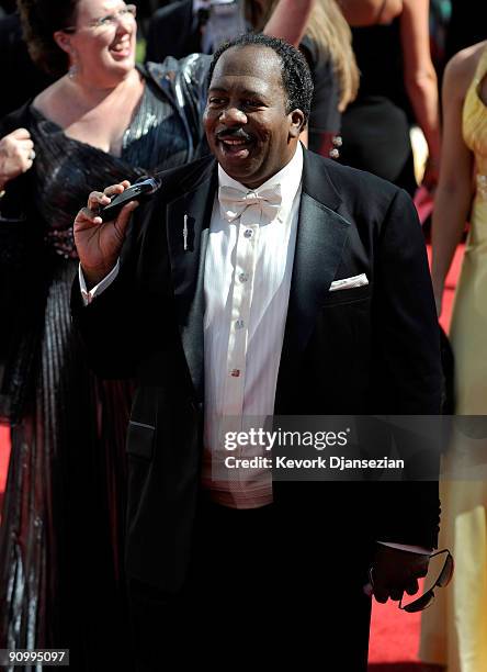 Actor Leslie David Baker arrives at the 61st Primetime Emmy Awards held at the Nokia Theatre on September 20, 2009 in Los Angeles, California.