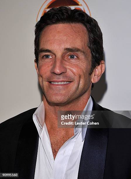 Show host Jeff Probst arrives at the 13th Annual Entertainment Tonight and People Magazine Emmys After Party at the Vibiana on September 20, 2009 in...