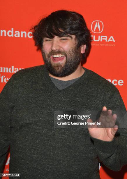 John Gemberling attends the "A Futile And Stupid Gesture" Premiere during the 2018 Sundance Film Festival at Eccles Center Theatre on January 24,...