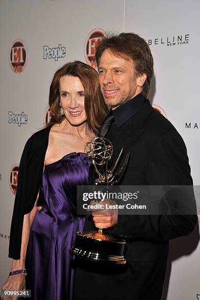 Producer Jerry Bruckheimer and Linda Bruckheimer arrive at the 13th Annual Entertainment Tonight and People Magazine Emmys After Party at the Vibiana...