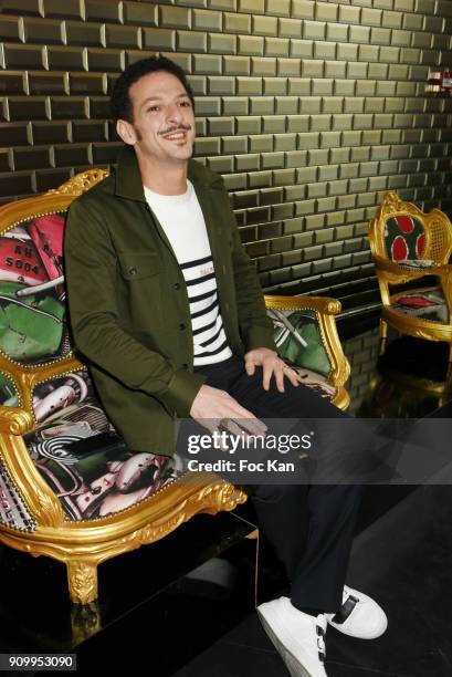 Vincent Dedienne attends the Jean-Paul Gaultier Haute Couture Spring Summer 2018 show as part of Paris Fashion Week on January 24, 2018 in Paris,...