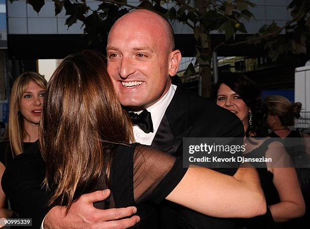 Writer/director Michael Sucsy backstage at the 61st Primetime Emmy Awards held at the Nokia Theatre on September 20, 2009 in Los Angeles, California.