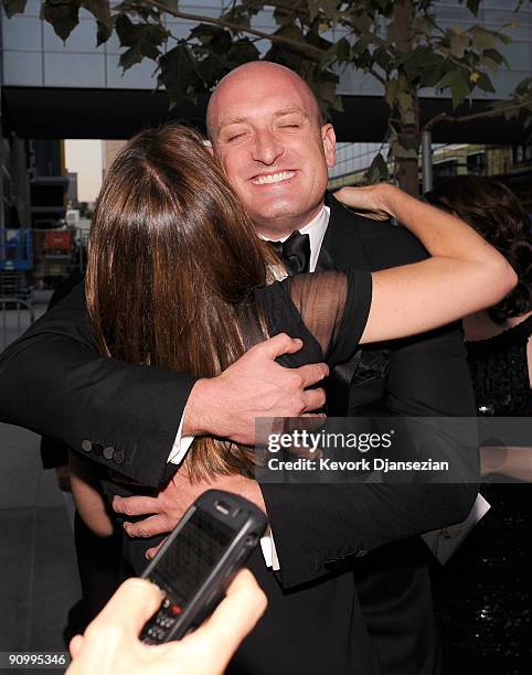 Writer/director Michael Sucsy backstage at the 61st Primetime Emmy Awards held at the Nokia Theatre on September 20, 2009 in Los Angeles, California.