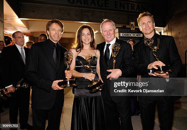 Executive Producers Jonathan Littman, Jerry Bruckheimer, Elise Doganieri, Bertram van Munster and Producer Phil Keoghan of 'The Amazing Race"...