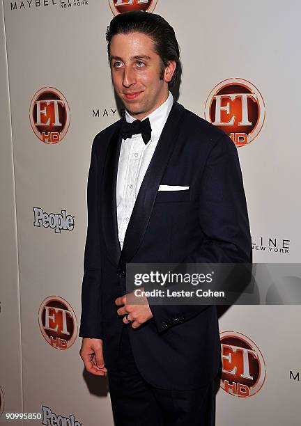 Actor Simon Helberg arrives at the 13th Annual Entertainment Tonight and People Magazine Emmys After Party at the Vibiana on September 20, 2009 in...