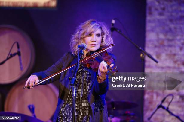 Allison Krauss performs in the Southern Blood: Celebrating Gregg Allman event at City Winery on January 24, 2018 in New York City.