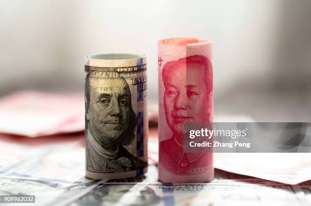 Twd Vs Rmb Bank Notes Tianjin International Trade Center Photos and Premium High Res Pictures ...