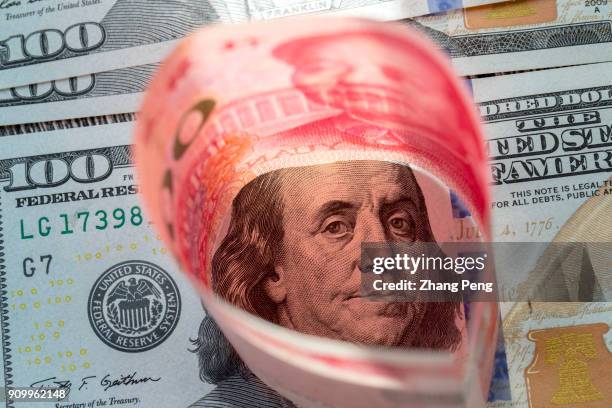 Twd Vs Rmb Bank Notes Tianjin International Trade Center Photos and Premium High Res Pictures ...