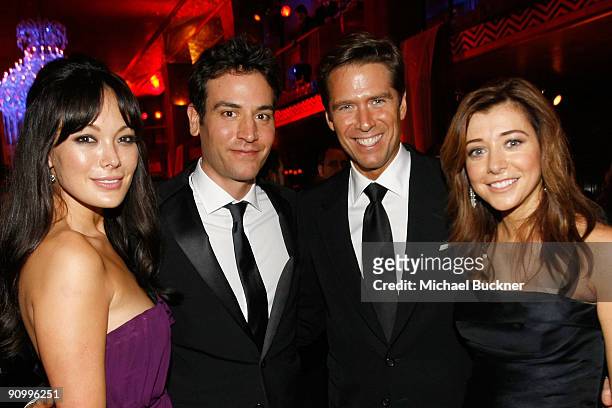 Lindsay Price, Josh Radnor from FOX's "How I Met Your Mother", Alexis Denisof and actress Alyson Hannigan from FOX's "How I Met Your Mother" attend...