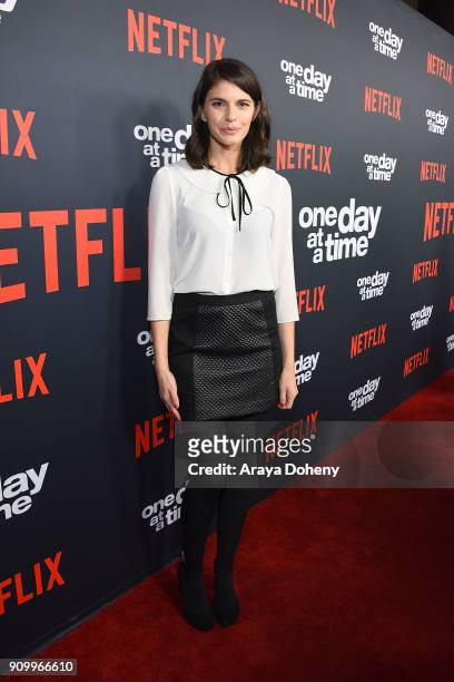 Lindsey Kraft attends the premiere of Netflix's 'One Day At A Time' season 2 at ArcLight Hollywood on January 24, 2018 in Hollywood, California.
