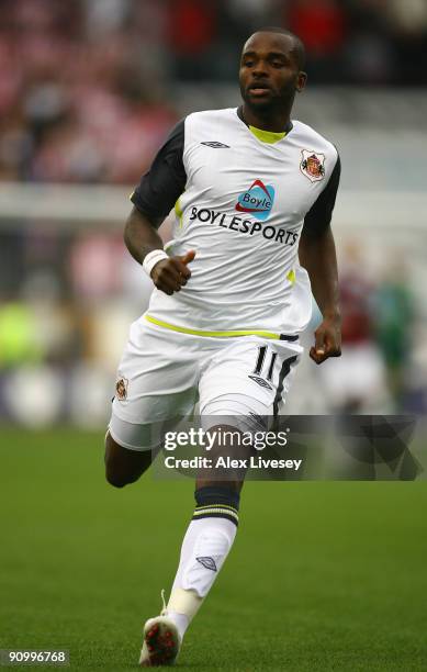 Darren Bent of Sunderland during the Barclays Premier League match between Burnley and Sunderland at Turf Moor on September 19, 2009 in Burnley,...