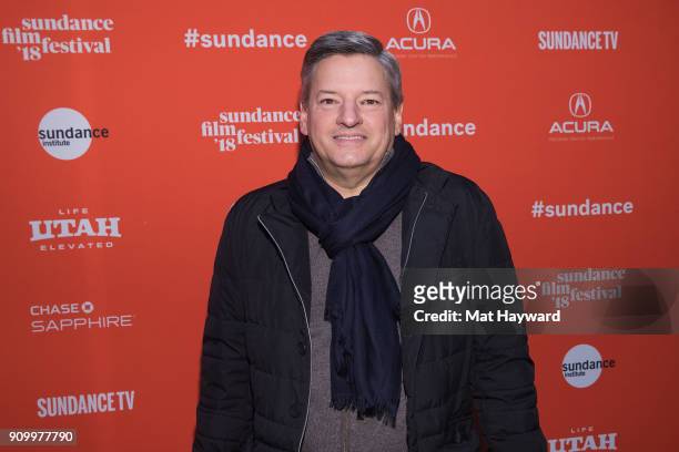 Netflixs Ted Sarandos attends the 2018 Sundance Film Festival premiere of Netflixs film A Futile And Stupid Gesture at Eccles Center Theatre on...