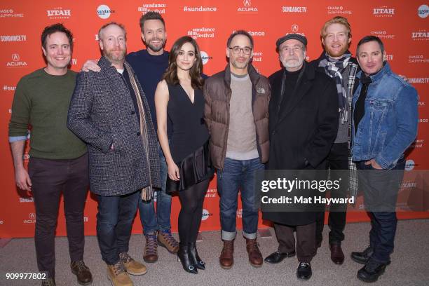 Jon Daly, Matt Walsh, Joel McHale, Emmy Rossum, David Wain, Martin Mull, Domnhall Gleeson and Tom Lennon attend the 2018 Sundance Film Festival...