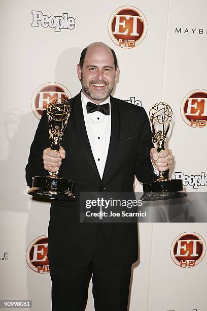 Matthew Weiner arrives at Vibiana for the 13th Annual Entertainment Tonight and People magazine Emmys After Party on September 20, 2009 in Los...