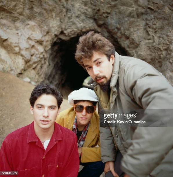 American hip-hop group the Beastie Boys, June 1989. Left to right: Adam Ad-Rock' Horovitz, Adam 'MCA' Yauch and Michael 'Mike D' Diamond.