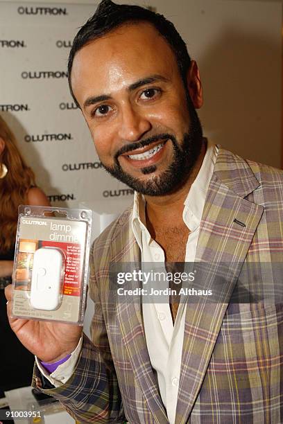 Fashion designer Nick Verreos attends the Kari Feinsten Primetime Emmy Awards style lounge at Zune LA on September 17, 2009 in Los Angeles,...