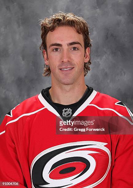 Michael Ryan of the Carolina Hurricanes poses for his official headshot for the 2009-2010 NHL season.
