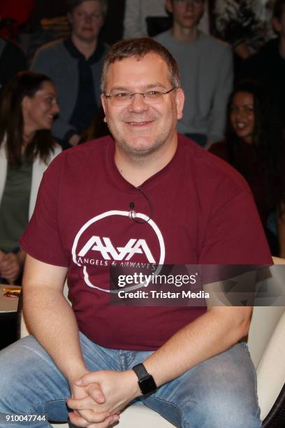 German presenter Elton during the 'Markus Lanz' TV Show on January 24, 2018 in Hamburg, Germany.