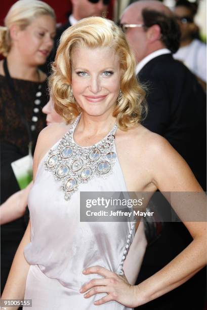 Actress Anna Gunn arrives at the 61st Annual Primetime Emmy Awards at the Nokia Theatre L.A. Live on September 20, 2009 in Los Angeles, California.