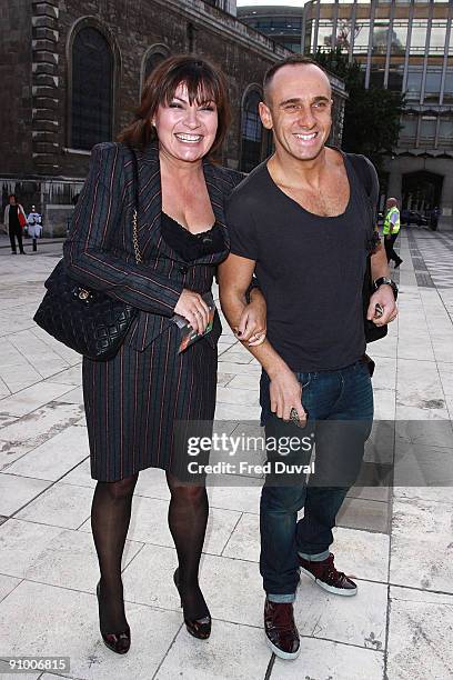 Lorraine Kelly and Mark Heyes sighting on September 21, 2009 in London, England.