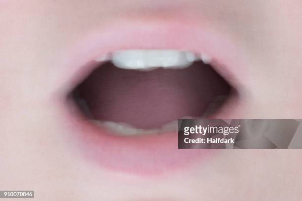 close up of womans mouth opened - mouth bildbanksfoton och bilder