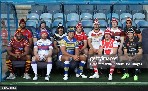 Huddersfield Giants Michael Lawrence, Salford City Reds Manu Vatuvei, Warrington Wolves Chris Hill, Hull FC Danny Houghton, Leeds Rhinos Ryan Hall,...