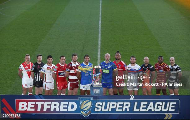 St Helens Jonny Lomax, Widnes Vikings Joe Mellor, Catalans Dragons Ben Garcia, Hull KR Shaun Lunt, Wigan Warriors Sean O'Loughlin, Leeds Rhinos Ryan...