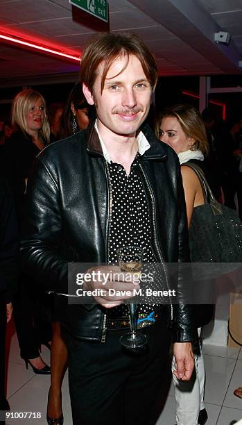 Alex Kapranos attends the Paul Smith for Evian party at Millbank Tower on September 21, 2009 in London, England.