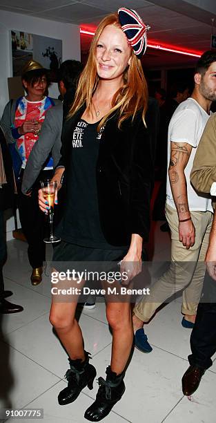 Olivia Inge attends the Paul Smith for Evian party at Millbank Tower on September 21, 2009 in London, England.