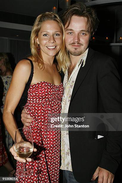 Gigi Edgley and Matthew Newton