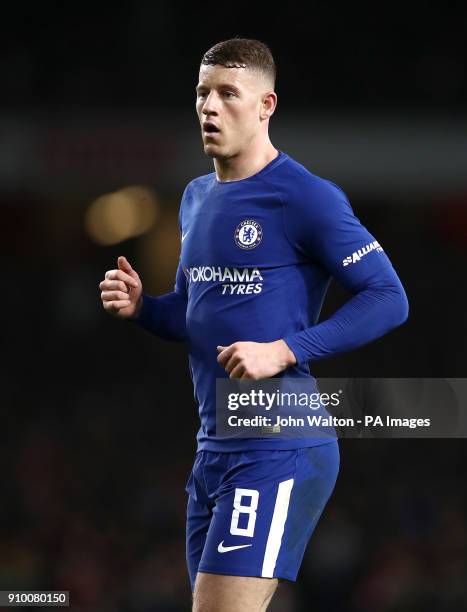 Chelsea's Ross Barkley during the Carabao Cup semi final, second leg match at The Emirates Stadium, London