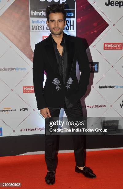 Karan Tacker arrives at the HT Indias Most Stylish Awards 2018 in Mumbai.