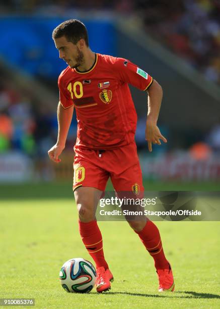 22nd June 2014 - FIFA World Cup - Group H - Belgium v Russia - Eden Hazard of Belgium .