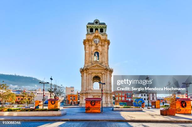 the clocktower of pachuca, mexico (reloj monumental de pachuca) - hidalgo stock pictures, royalty-free photos & images