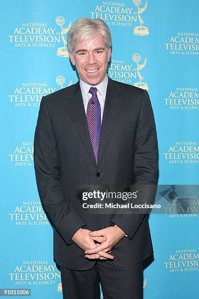 News journalist and host David Gregory attends the 30th annual News & Documentary Emmy Awards at Frederick P. Rose Hall, Jazz at Lincoln Center on...