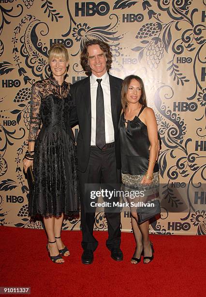 Actress Laura Dern, producer Jay Roach and musician Susanna Hoffs arrive at the HBO Post Emmy Awards Reception at the Pacific Design Center on...