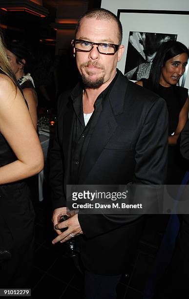 Alexander McQueen attends the private dinner hosted by editor of British Vogue, Alexandra Shulman in association with Net-A-Porter.com in honour of...