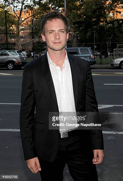 Actor Patrick Adams attends the "Rage" premiere at The Box on September 21, 2009 in New York City.
