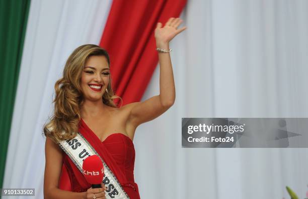 Miss Universe Demi-Leigh Nel-Peters arrived back home at OR Tambo on January 24, 2018 in Johannesburg, South Africa. Nel-Peters is back in SA for the...