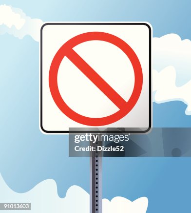 Not permitted sign Not permitted sign