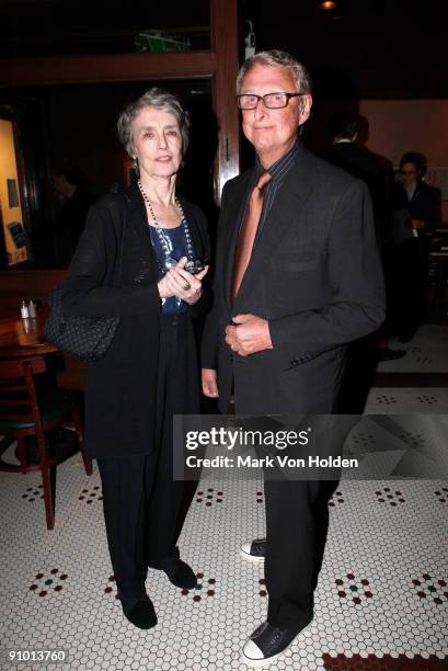 Cynthia O'Neal and Producer Mike Nichols attends the after party for the special benefit performace of "Steps in Time" for Friends in Deed on...