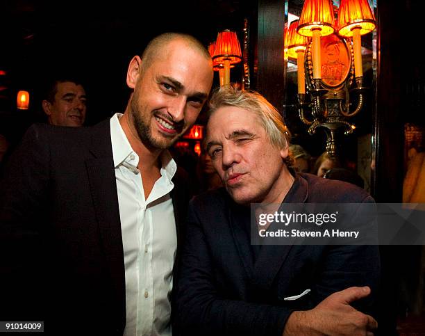 Jay Kubassek and Abel Ferrara attends the premiere of "Chelsea On The Rocks" at The Jane Hotel on September 21, 2009 in New York City.