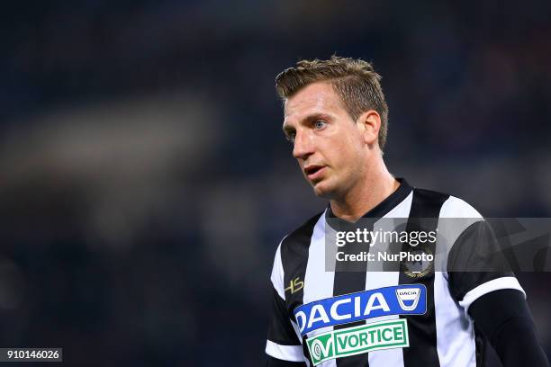 Maxi Lopez of Udinese during the Serie A match between SS Lazio and Udinese Calcio on January 24, 2018 in Rome, Italy.