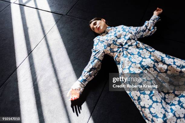 Actress Giulia Bevilacqua is photographed for Self Assignment on June, 2017 in Rome, Italy.