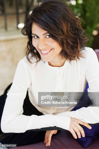 Actress Giulia Bevilacqua is photographed for Self Assignment on June, 2017 in Rome, Italy.