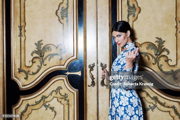 Actress Giulia Bevilacqua is photographed for Self Assignment on June, 2017 in Rome, Italy.