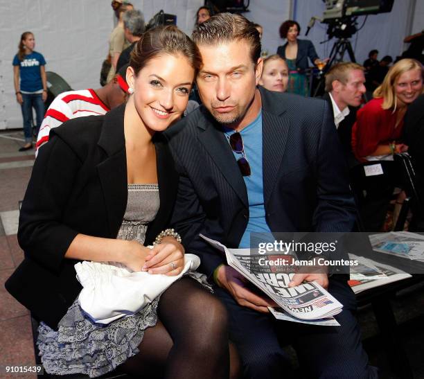 Stephen Baldwin with daughter Alaia Baldwin attend the Age Of Stupid Eco Premiere/Live Climate Change Panel at World Financial Center Winter Garden...