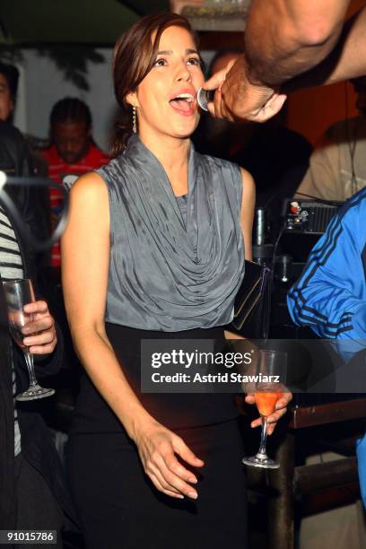 Actress Ana Ortiz attends the Obakki spring - summer 2010 collection presentation at The Soho Grand - Yard Bar on September 21, 2009 in New York City.